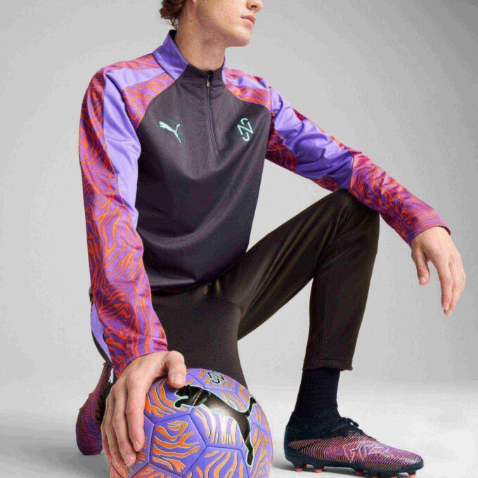 PUMA x NEYMAR Creativity Herre fotballtopp med kvart glidelås