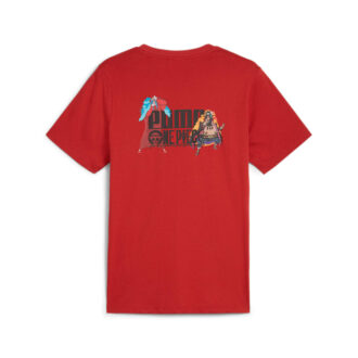 PUMA x ONE PIECE Graphic T-skjorte «Club Red»