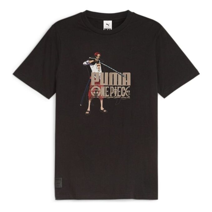 PUMA x ONE PIECE Graphic T-skjorte «Svart»
