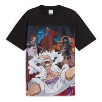 PUMA x ONE PIECE T-skjorte med heldekkende trykk «Svart»