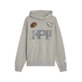 PUMA x PERKS AND MINI Graphic Hettegenser «Betonggrå»
