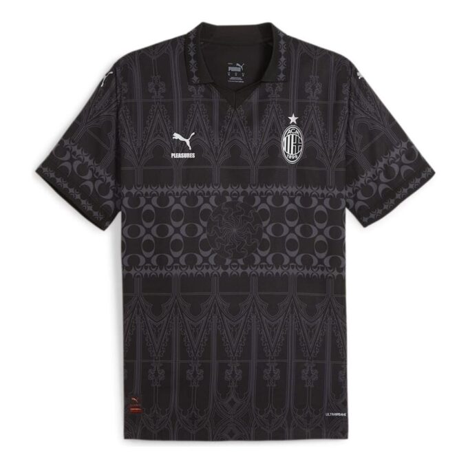 PUMA x PLEASURES AC Milan Autentisk Fotballdrakt «Svart»