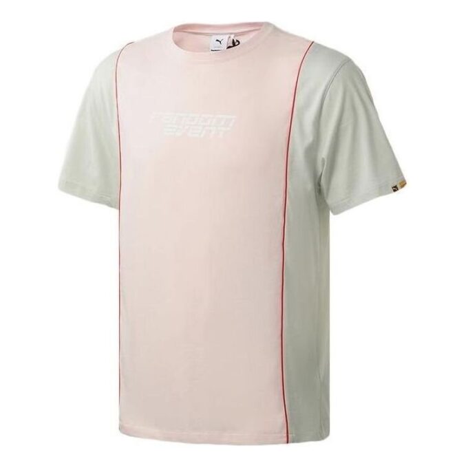 PUMA x Randomevent T-skjorte «Rosa Hvit Blågrønn»