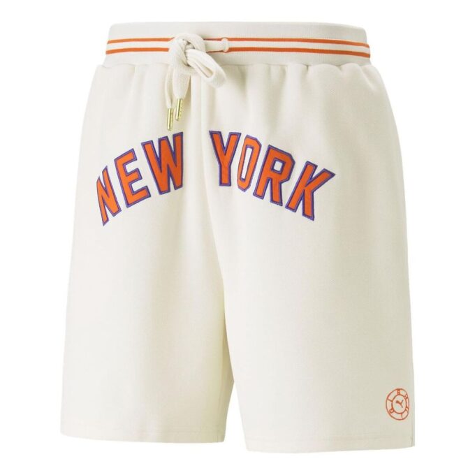 PUMA x Rhuigi New York basketballshorts «Beigerød»