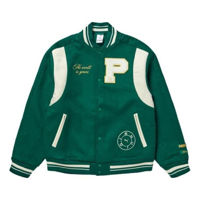 PUMA x RHUIGI Varsity-jakke «Grønn»