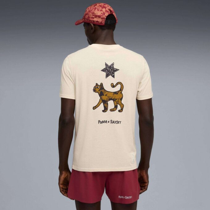 PUMA x SAYSKY Fuktighetstransporterende løpe-T-skjorte