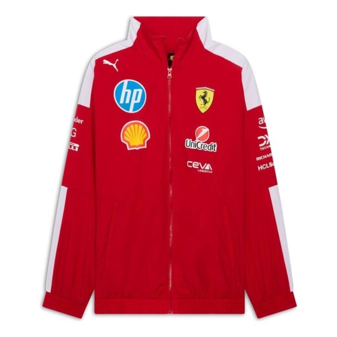 PUMA x Scuderia Ferrari 2025 Drivers T7 Oversized Jakke «Mørk Kirsebær»