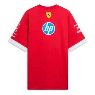 PUMA x Scuderia Ferrari 2025 Replica Oversized-Fit Drivers T-skjorte «Mørk kirsebær»