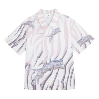 PUMA x Sorayama vevd skjorte «Hvit»
