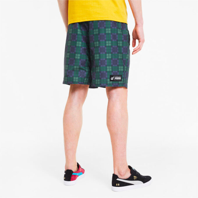 PUMA x The Hundreds Crossover Print Athleisure Casual Sportshorts Grønn