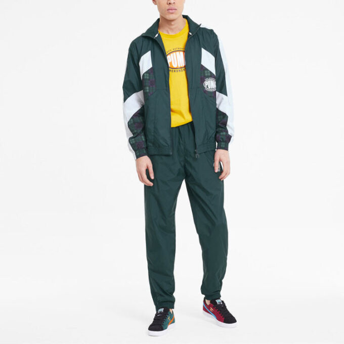 PUMA x The Hundreds treningsbukse «Grønn og hvit»