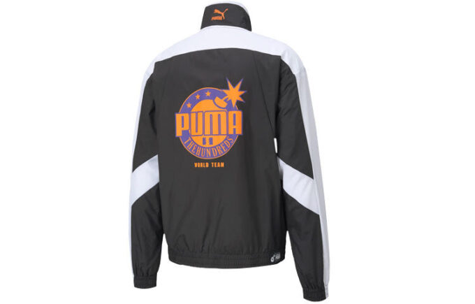 PUMA x The Hundreds treningsjakke «Svart Hvit Oransje»