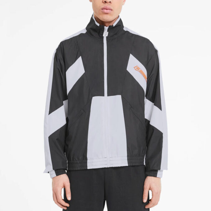 PUMA x The Hundreds treningsjakke «Svart Hvit Oransje»