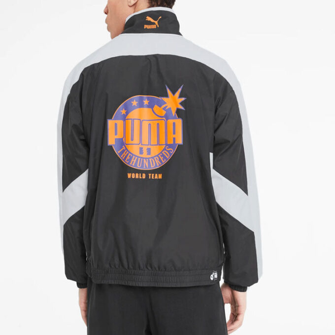 PUMA x The Hundreds treningsjakke «Svart Hvit Oransje»