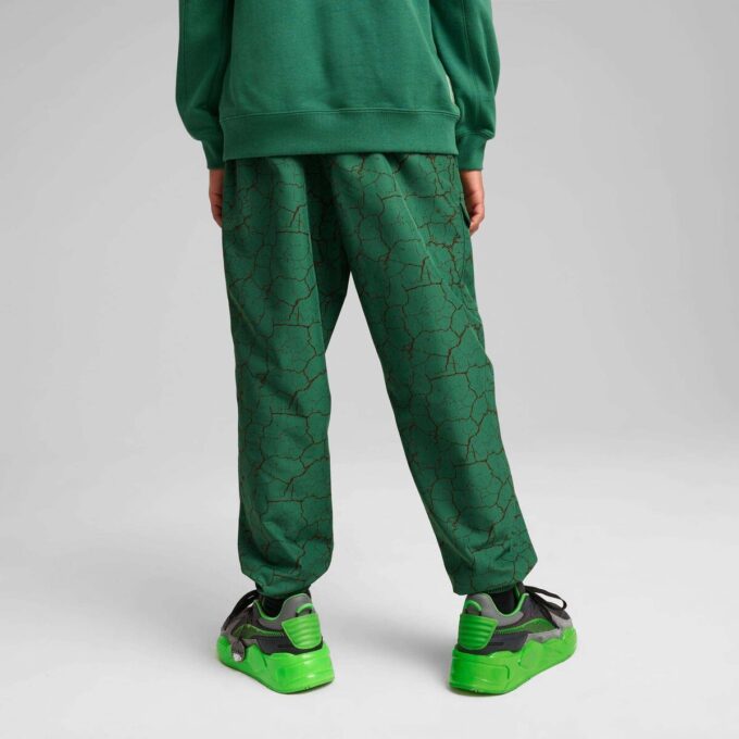 PUMA x TMNT store barnebukser med avslappet vevd cargo