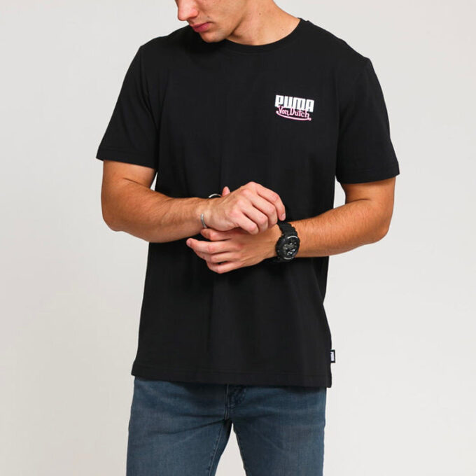 PUMA x Von Dutch T-skjorte «Svart Hvit Rosa»