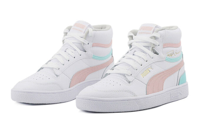 Ralph Sampson Mid K Mid-top Sneakers Hvit/Rosa/Blå