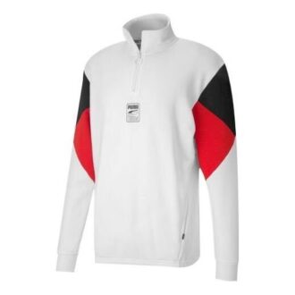 Rebel Half-Zip TR &laquo;Hvit Svart Rød&raquo;