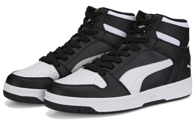 Rebound Layup High Top Sneakers &laquo;Svart Hvit&raquo;