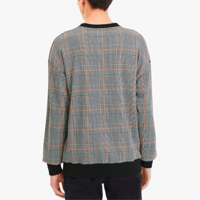 Rechack Pack Crew Genser &laquo;Grå Svart Hvit Oransje&raquo;