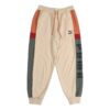 Retro Block Joggebukse &laquo;Beige Grå Rød Svart&raquo;