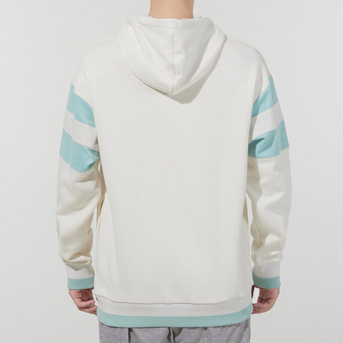 Retro Brodert Logo Sport Kremhvit