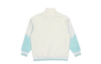 Retro Sherpa Jakke &laquo;Beige Blå&raquo;