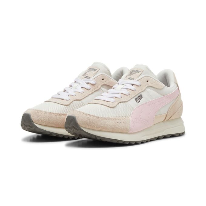 Road Rider Semsket skinn &laquo;Hvit Whisp Rosa&raquo;