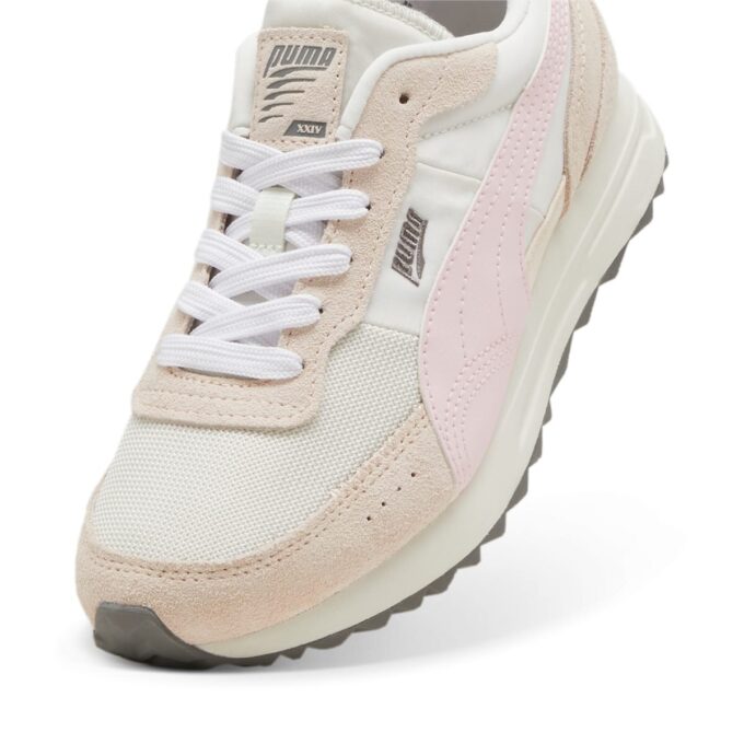 Road Rider Semsket skinn &laquo;Hvit Whisp Rosa&raquo;