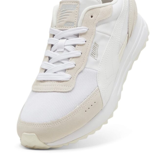 Road Rider Suede &laquo;Hvit Vaporgrå&raquo;