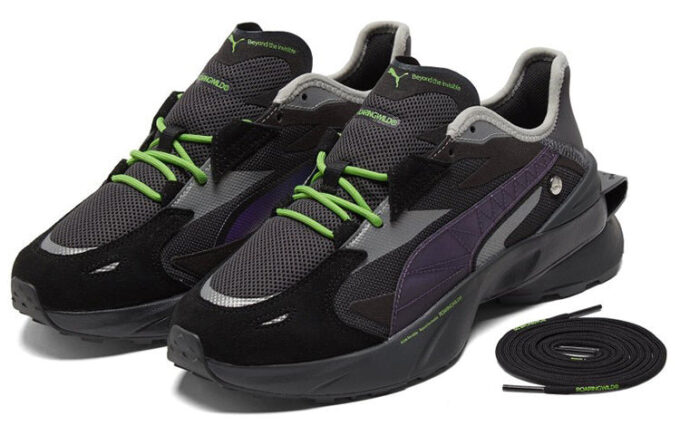 ROARINGWILD x PUMA Unisex Pwrframe Op-1 Sportssko Svart &laquo;Blå&raquo;