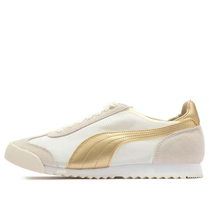 Roma OG Nylon «Metallisk – Whisper White Team Gold»