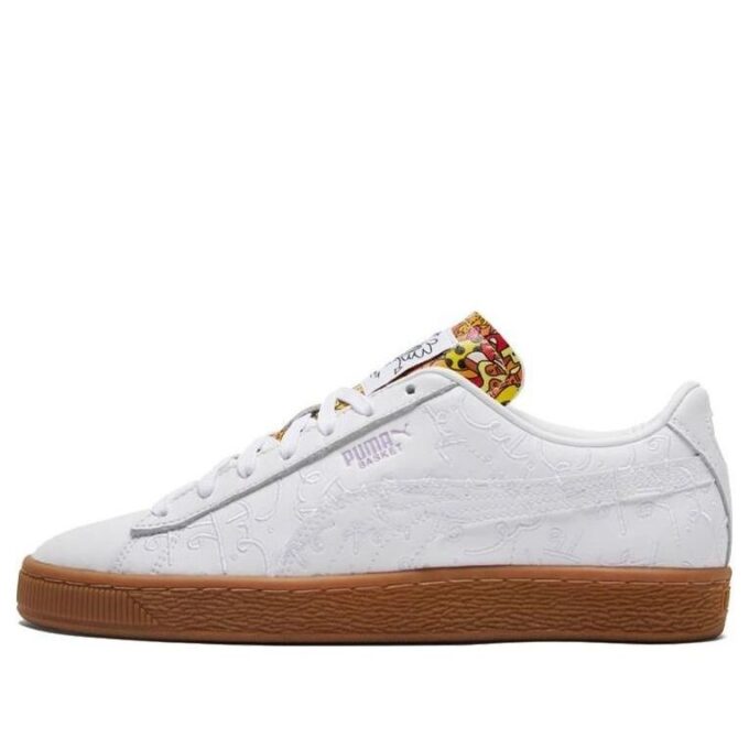 Romero Britto x Kurv &laquo;Brodert – Hvit Tyggegummi&raquo;