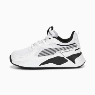 RS-X svarte og hvite joggesko til små barn