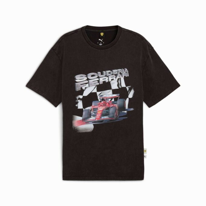Scuderia Ferrari T-skjorte med grafisk design for menn