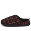 Scuff Flannel Slip-On &laquo;Svart Rød&raquo;