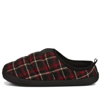 Scuff Flannel Slip-On &laquo;Svart Rød&raquo;