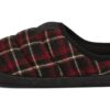 Scuff Flannel Slip-On &laquo;Svart Rød&raquo;