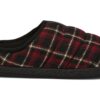 Scuff Flannel Slip-On &laquo;Svart Rød&raquo;