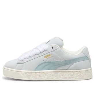 Semskede XL-sneakers &laquo;Blåhvit&raquo;