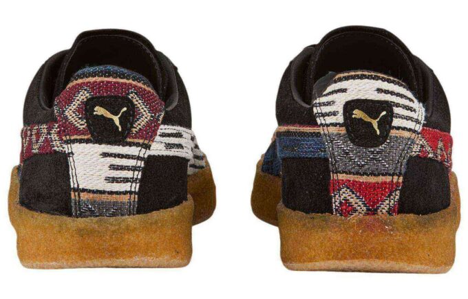 Semsket skinn &laquo;Crêpe Southwest – Svart&raquo;