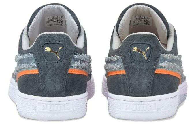 Semsket skinn «Triplex Denim – Mørk skiferfarget»
