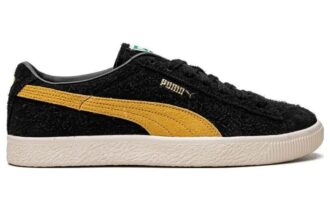 Semsket skinn Vintage hårete semsket skinn &laquo;svart frostet elfenben&raquo;