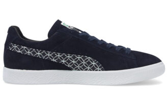 Semsket skinn Vintage Laget i Japan &laquo;Sashiko – Intens Blå&raquo;