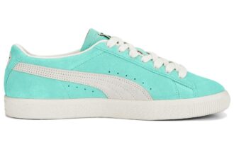 Semsket skinn vintage &laquo;Mint Frosted Elfenben&raquo;