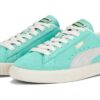 Semsket skinn vintage &laquo;Mint Frosted Elfenben&raquo;