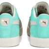 Semsket skinn vintage &laquo;Mint Frosted Elfenben&raquo;