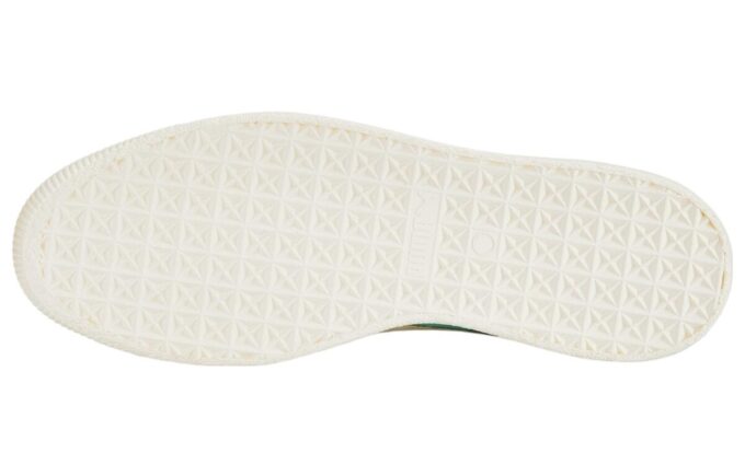 Semsket skinn vintage &laquo;Mint Frosted Elfenben&raquo;