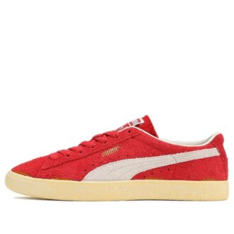 Semsket skinn VTG Neverworn III &laquo;Klubbrød varm hvit&raquo;