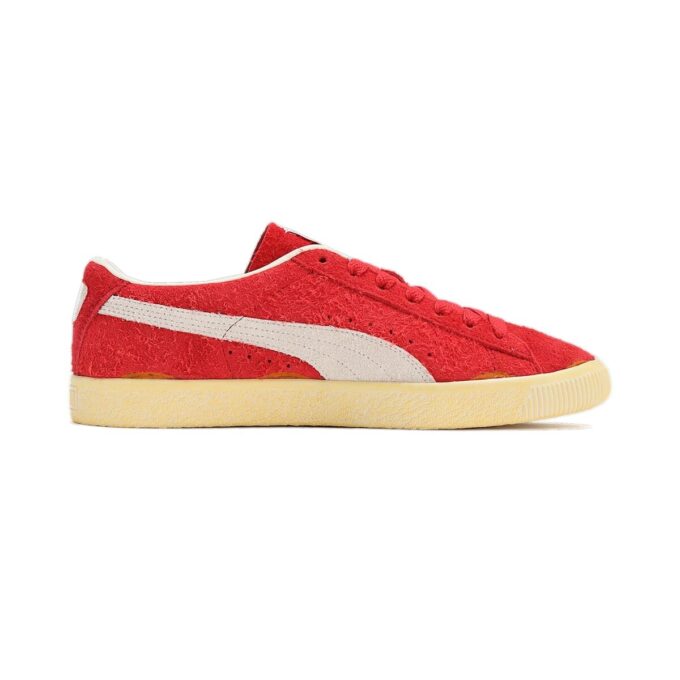 Semsket skinn VTG Neverworn III &laquo;Klubbrød varm hvit&raquo;